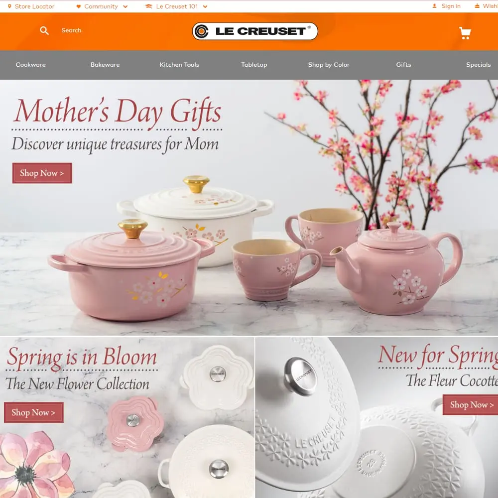 Le Creuset Magento site redesign and relaunch.